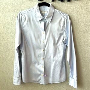 Banana Republic Non-Iron Fitted Stretch Size 8 Button Down